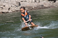 3歳児の水上スキー