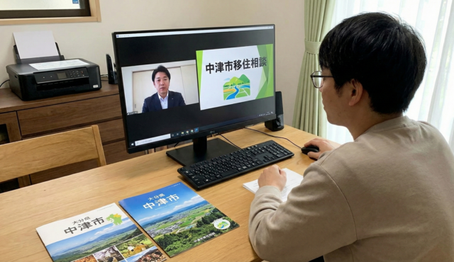 オンライン移住相談の様子