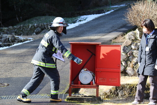 格納庫の備品説明