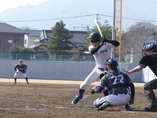 練習試合の様子（九州共立大学野球部）