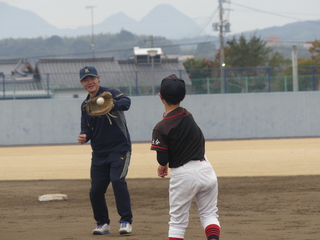 野球教室の様子