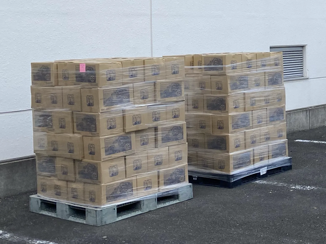 納品した支援物資