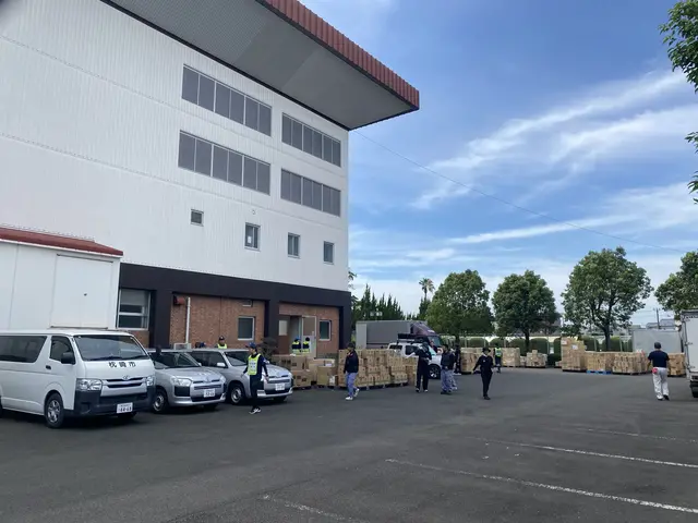 支援物資納品先の様子
