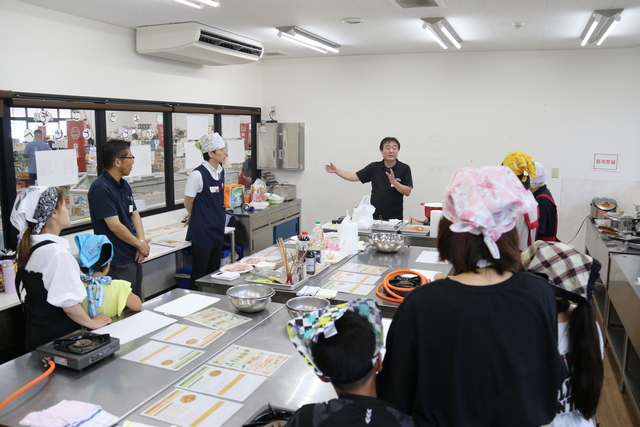 親子料理教室の様子