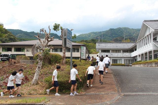 避難の様子